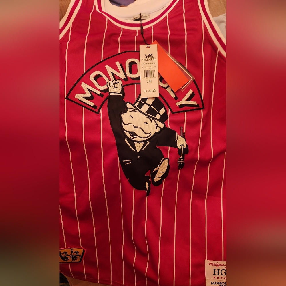 Monopoly Red Striped Shirt 2XL By Headgear